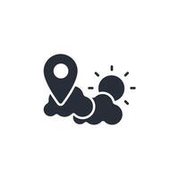 Climate icon. .Editable stroke.linear style sign for use web design,logo.Symbol illustration. vector