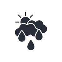Weather icon. .Editable stroke.linear style sign for use web design,logo.Symbol illustration. vector