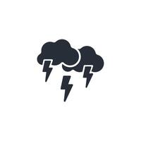 Storm icon. .Editable stroke.linear style sign for use web design,logo.Symbol illustration. vector