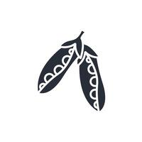 peas icon. .Editable stroke.linear style sign for use web design,logo.Symbol illustration. vector