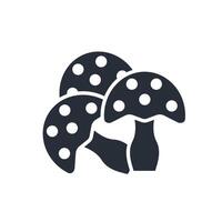 Mushroom icon. .Editable stroke.linear style sign for use web design,logo.Symbol illustration. vector