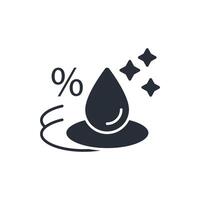 Humidity icon. .Editable stroke.linear style sign for use web design,logo.Symbol illustration. vector
