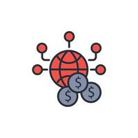 circular economy icon. .Editable stroke.linear style sign for use web design,logo.Symbol illustration. vector