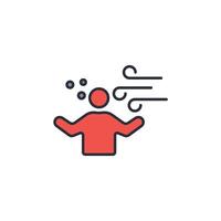 fresh air icon. .Editable stroke.linear style sign for use web design,logo.Symbol illustration. vector