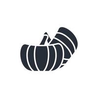 Pumpkin icon. .Editable stroke.linear style sign for use web design,logo.Symbol illustration. vector