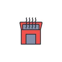 air filter icon. .Editable stroke.linear style sign for use web design,logo.Symbol illustration. vector