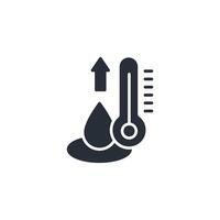 temperature icon. .Editable stroke.linear style sign for use web design,logo.Symbol illustration. vector
