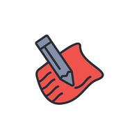 draw icon. .Editable stroke.linear style sign for use web design,logo.Symbol illustration. vector