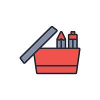 stationery icon. .Editable stroke.linear style sign for use web design,logo.Symbol illustration. vector