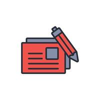 Pen icon. .Editable stroke.linear style sign for use web design,logo.Symbol illustration. vector