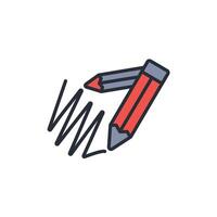 Scribble icon. .Editable stroke.linear style sign for use web design,logo.Symbol illustration. vector