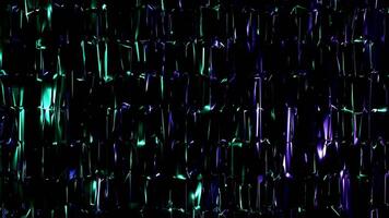 3d surface abstract background. purple green colors, glass wave texture, 3d illustration render video