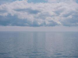 Seascape under a cloudy sky. View from a cruise ship from Frederikshavn to Gothenburg photo