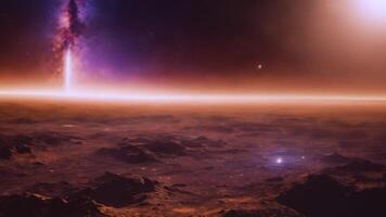 The exploration of a new planet in the parallel universe takes astronauts deep into the stars and galaxies video
