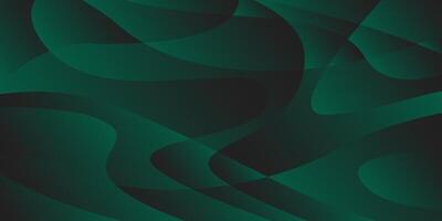 Dark green depth style gradation abstract background vector