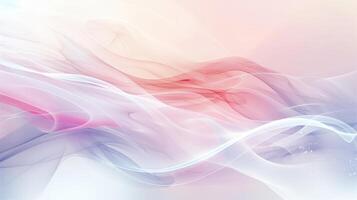 Modern Abstract Waves in Pastel Colors with Soft White Accents Creating a Serene and Elegant Visual Aesthetic photo