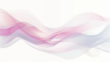 Modern Abstract Waves in Pastel Tones Creating a Calming and Serene Atmosphere with Flowing Lines photo