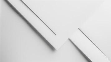 Abstract Top Down View of Minimalist White Layers with Modern Geometric Aesthetic and Clean Design photo