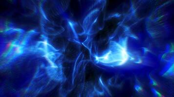 An abstract, ethereal blue and black swirl pattern, creating a sense of mystery video
