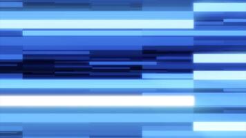Abstract blue and white horizontal lines creating a futuristic, digital flow effect video