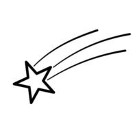 A Starfall line vector