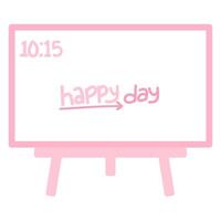 Tablet with stand vector