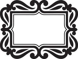 An old black and white image frame image, intended for multipurpose use. The frame a classic, vintage feel, making it versatile for various applications such as photo borders, graphic designs vector