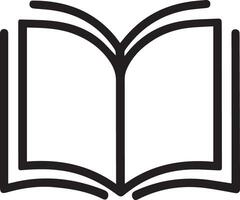 A black and white book image, designed for multipurpose use. The sleek and minimalistic design makes it versatile for various applications, including logos, icons, and branding for different companies vector