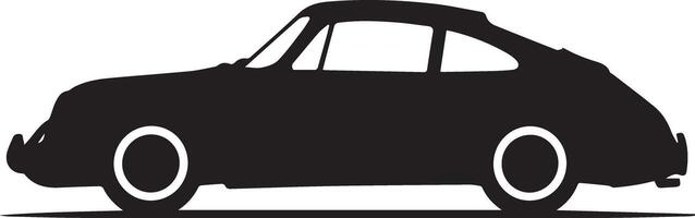 An old black and white car image, crafted for multipurpose use. The design is sleek and minimalistic, making it versatile for various applications such as logos, icons, and t-shirt designs vector