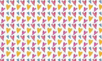 3d abstract geometric heart shape pattern vector