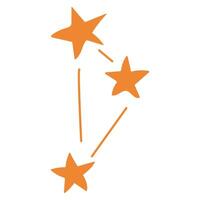 Constellation. Stars. White background, isolate vector