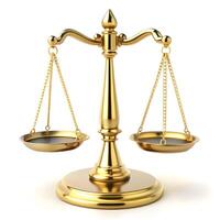 gold scales of justice photo