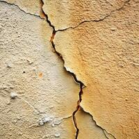 old cracked wall photo