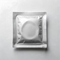 condom packaging mockup photo