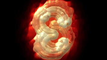 Abstract Numbers Looping Artistic Background Digital Rendering video