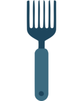 A fork with handle on a transparent background png