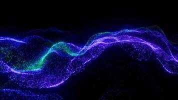a wave of light in the dark loop animation video