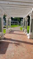 Decorative columns with tiles are captivating blend of tradition photo