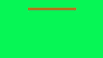 Blank presentation board with wooden frame and tripod stand on green screen background. Perfect for showcasing presentations or displaying information in style. video