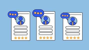 resume animation, selecting the right candidate in the recruitment process video