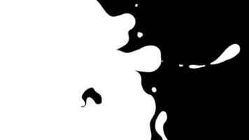 White fluid transitions loop animation video