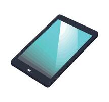 Tablet computer isometric illustration vector