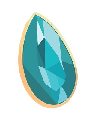 A blue gemstone in a gold ring