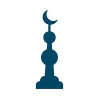 Mosque icon isolated on white background vector