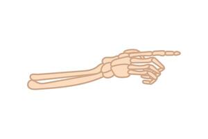 A hand with a finger pointing at something vector