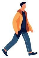 Man walking illustration vector