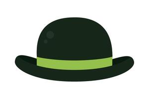 A hat with green band on it vector
