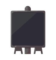 Blackboard with chalkboard illustration on white background vector