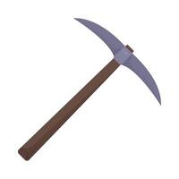 A pick axe icon in a flat style vector