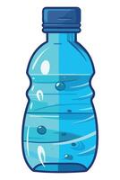 Water bottle with water isolated on white background illustration vector